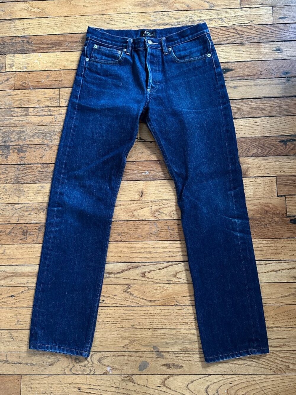 A.P.C unisex jeans Petit Standard straight fit raw selvedge size 28